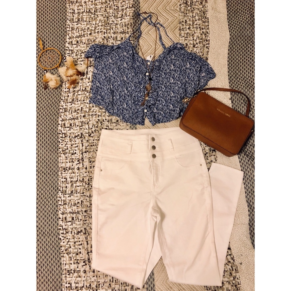 Spaghetti strap crop top